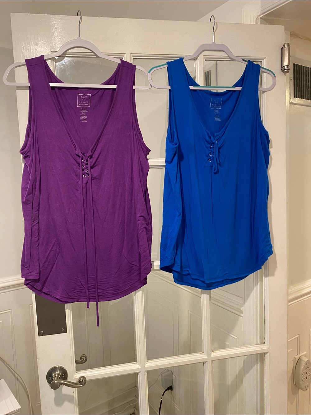 Bundle of (2) Back to Basics size 18/20 tops good condition